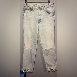 Good American Blue Skinny Jeans Distressed